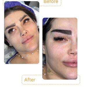 "ابروهایی خوش‌فرم و نچرال، فقط با تکنیک مروارید 😎 بدون هیچ آرایش اضافه ✨"